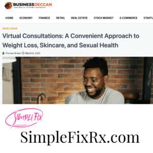 patient using a virtual telemed company for weight loss medication